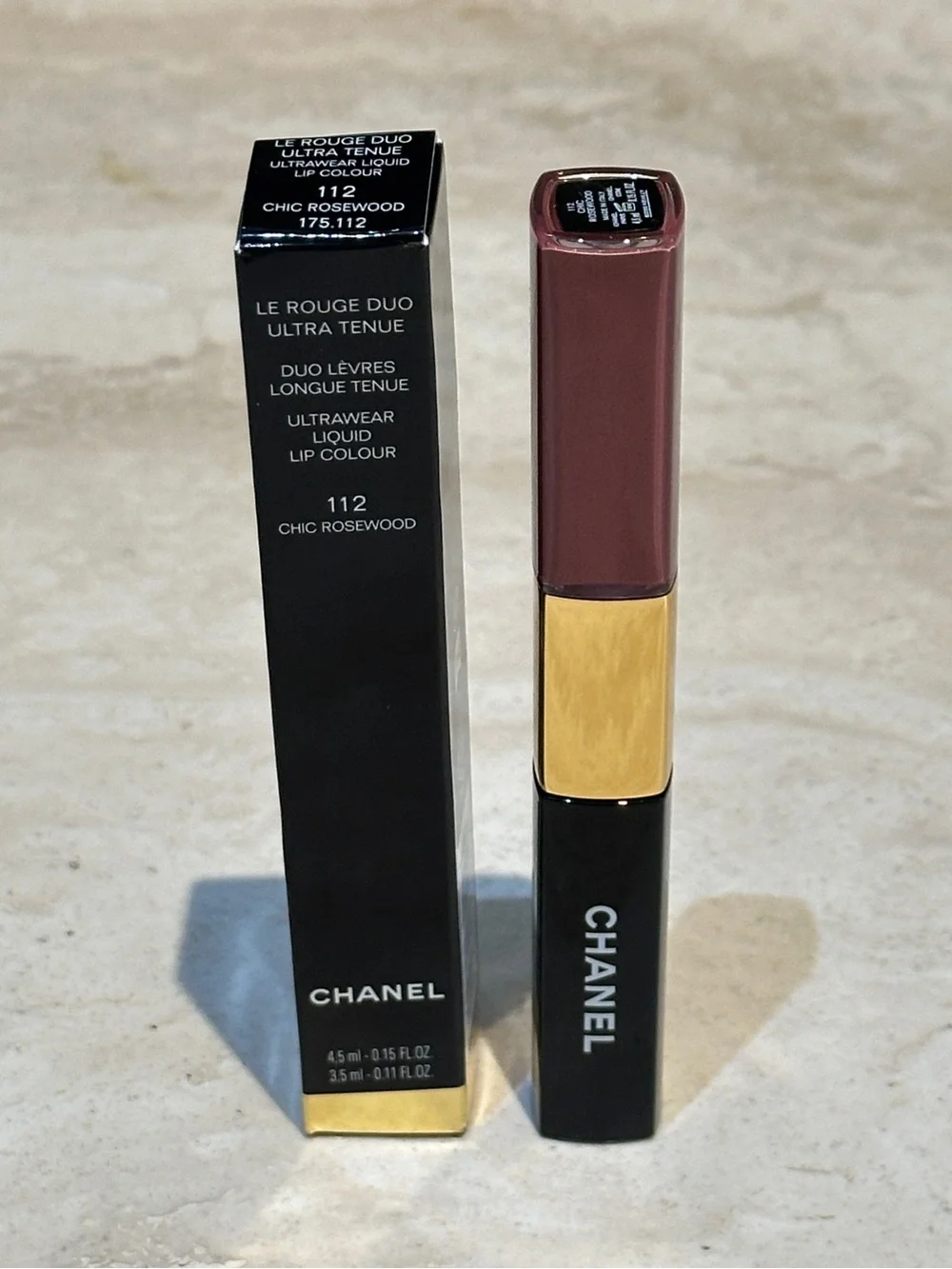 CHANEL LE ROUGE DUO ULTRA TENUE Ultrawear Liquid Lip Colour - 112 CHIC ROSEWOOD